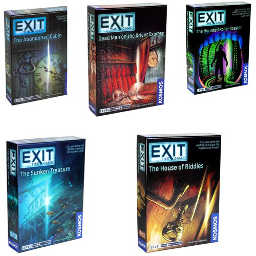 英文版Exit系列东方列车桌游卡牌