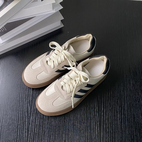 真皮德训鞋透气百搭厚底显腿长