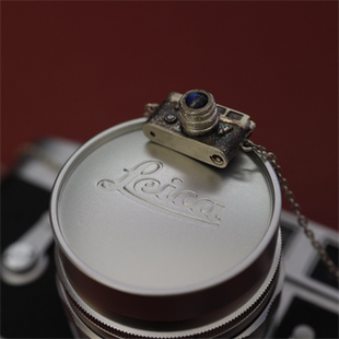 莱卡可开相机盒子摄影师生日礼物小胶片照相机小众纯银镶宝石银饰