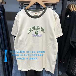 T恤006QB 白色纯棉圆领印花女士短袖 0000 Levis李维斯2026年款 正品