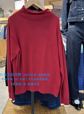 正品Levis李维斯2025年红色高领宽松落肩 女士针织毛衣0051N-0001
