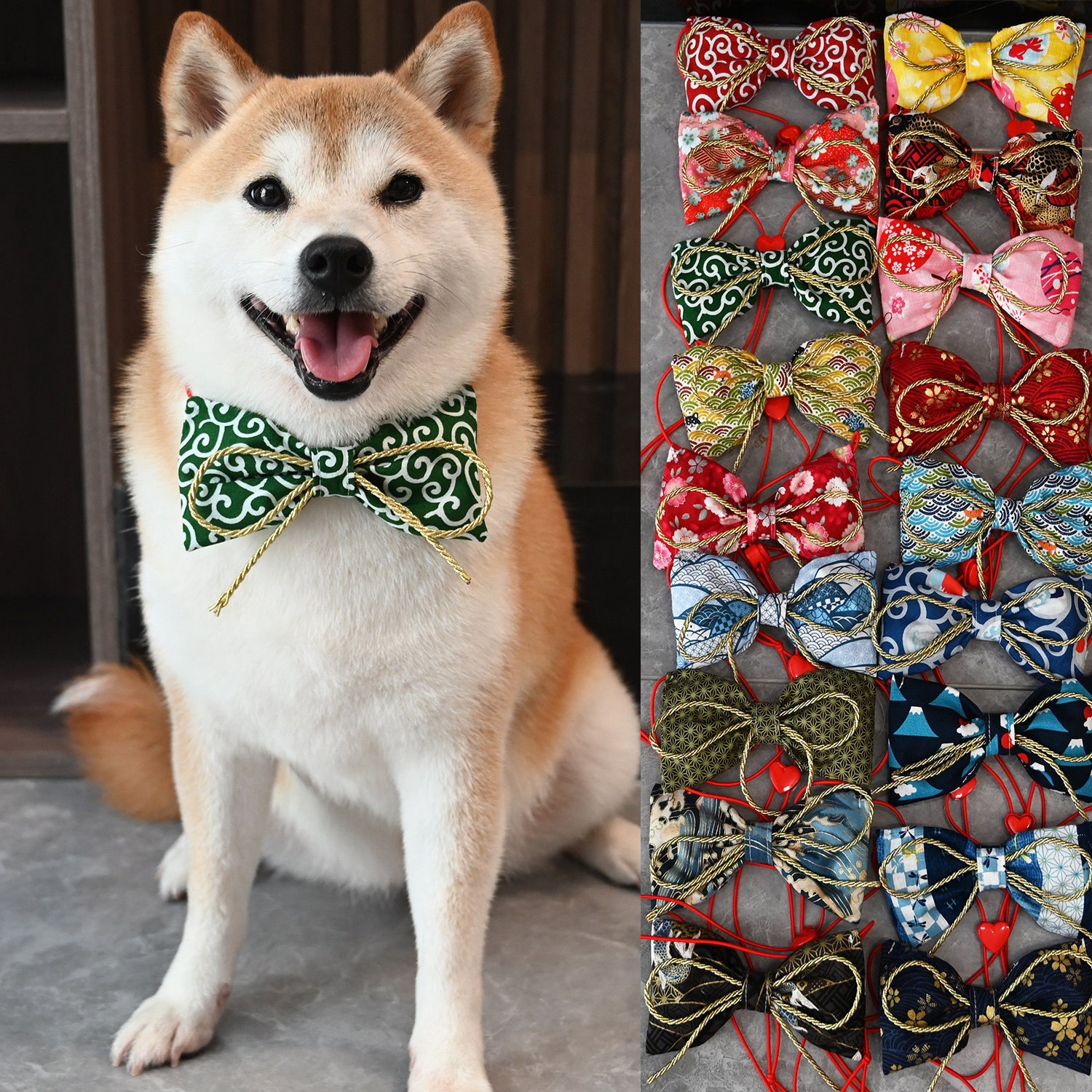 宠物狗狗猫咪柴犬领结柯基泰迪法斗金毛和风樱花蝴蝶结项圈饰品,宠物/宠物食品及用品,领结,淘宝优惠券,粉丝福利购,淘宝优惠卷