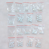 天然淡水诸暨迷你小米珠圆形有带大孔正品 diy手项链散珠散粒珍珠