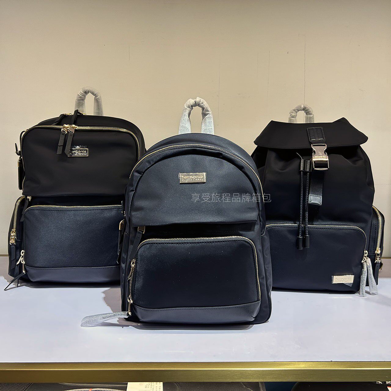 Samsonite/新秀丽黑标双肩包女士商务电脑背包正品23新款商务NU8