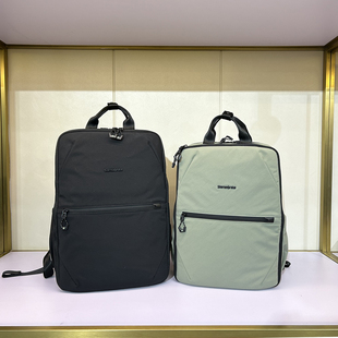 正品新秀丽男女通用双肩包新款商务通勤多功能电脑包轻便背包NX6