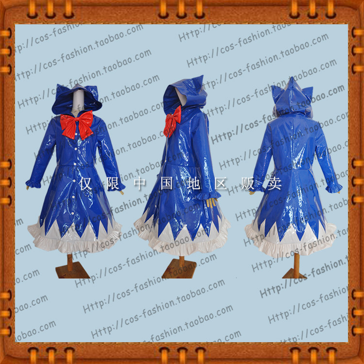▲包邮东京大贩卖东方Project 琪露诺 猫耳朵礼服 cos服全套cospl