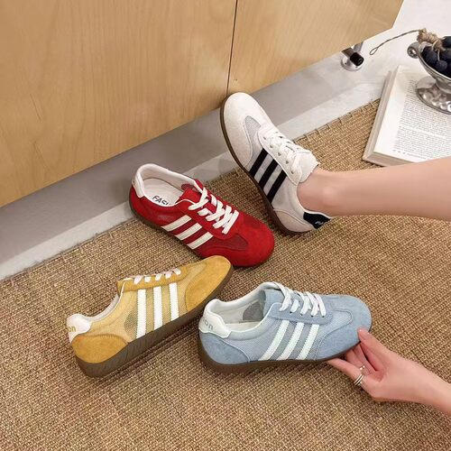 【妮娅专享】HM223新款透网百搭时尚德训休闲鞋