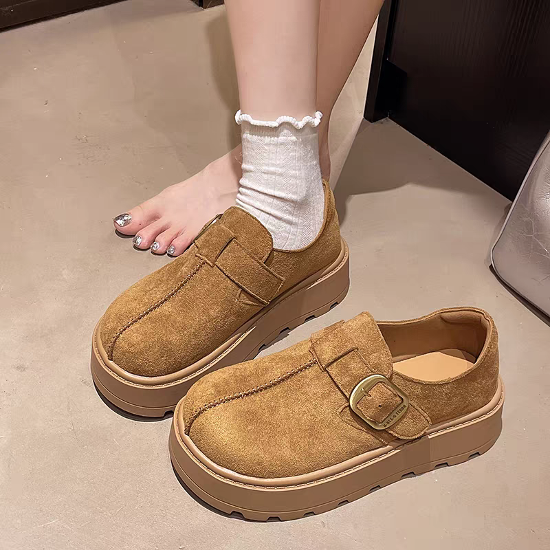 XY1286-3时尚边扣厚底勃肯鞋