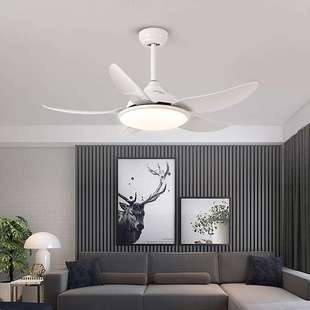 风扇灯客厅餐厅5叶吊扇带灯遥控52寸吊灯ceiling fan with light