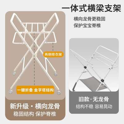 尿布台婴儿护理台新生儿换尿布台宝宝可折叠抚触台洗澡一体多用途