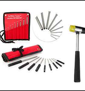 AR15 AR-15 M4 M16 拆卸工具套装10件套 高硬度滚花工具带锤子