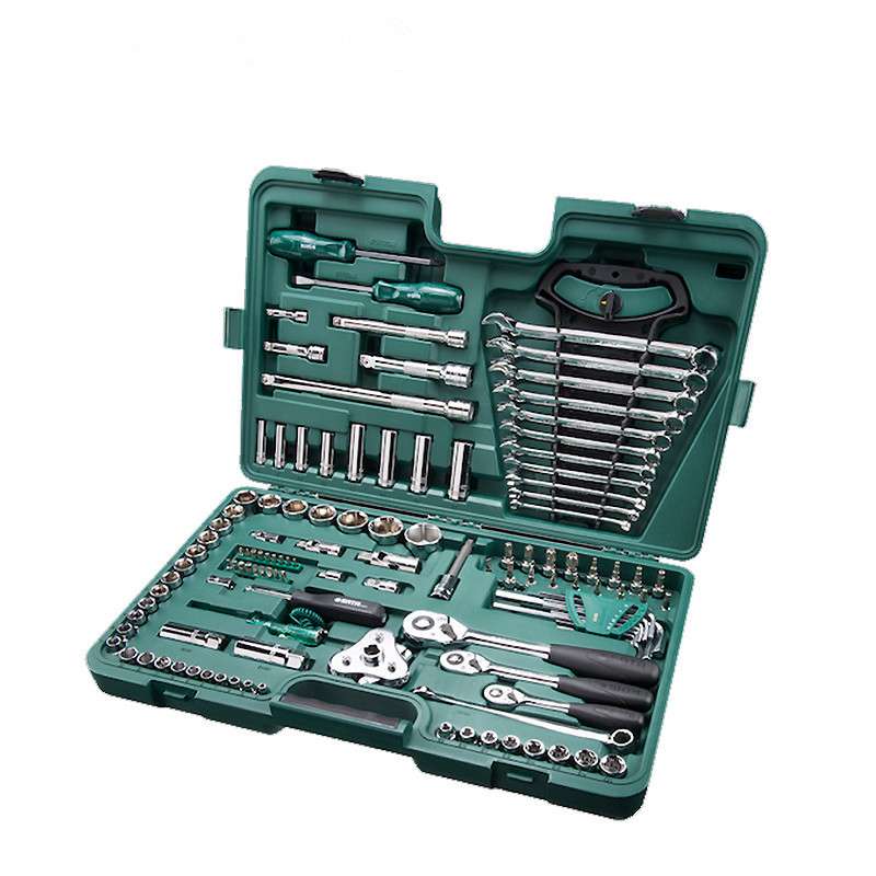 世达汽车维修工具组套公英制棘轮扳手套筒汽修汽保组合套装09014A