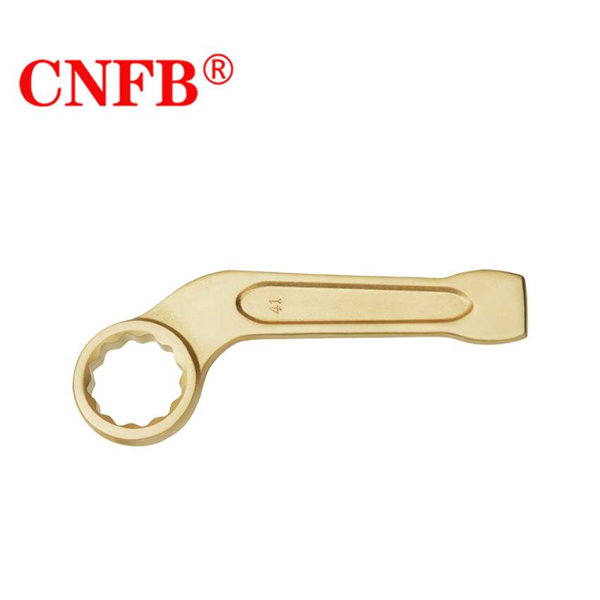 天津桥防CNFB安全防爆工具梅花扳手防爆弯柄敲击梅花扳手 T8164