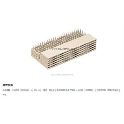 HARTING浩亭17241102102har-busHM B22型 母110针弯式带屏蔽 插芯