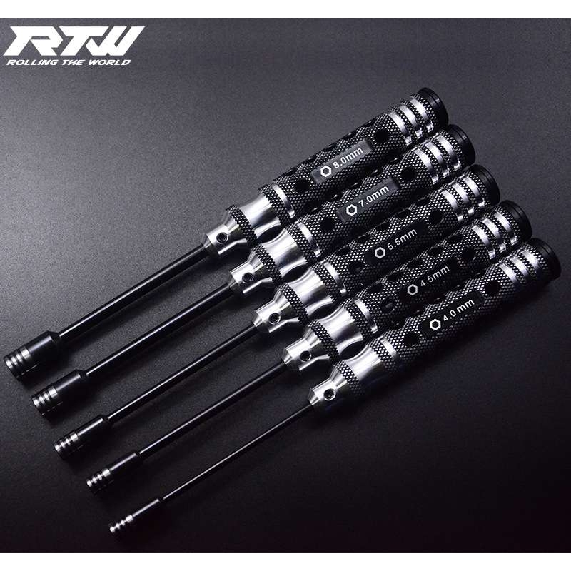 RTW 内六角公制套筒 RC模型车模 维修工具 4.0-4.5-5.5-7.0-8.0