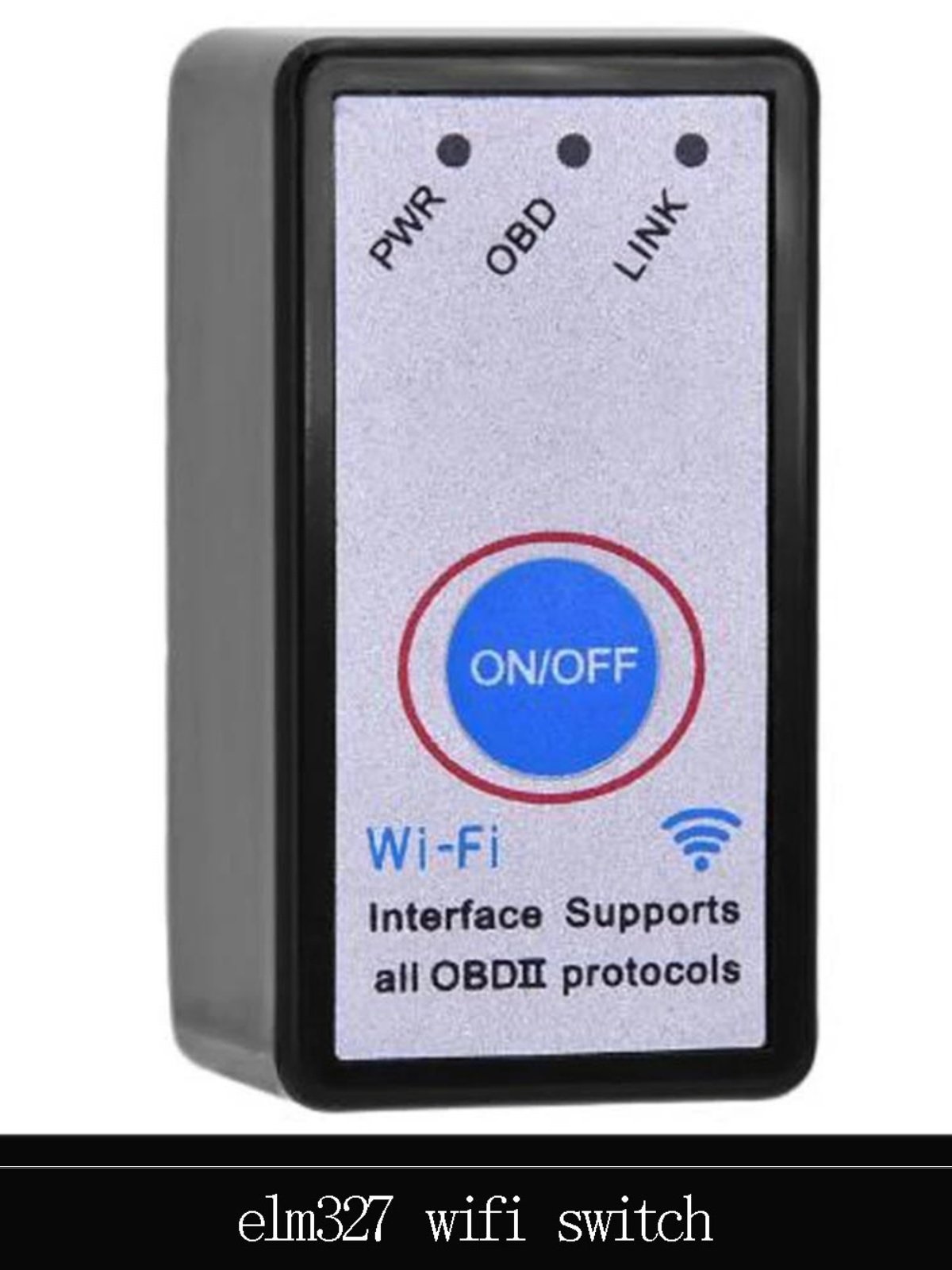 ELM327 WIFI 스위치 블랙 스위치 안드로이드용 영어 진단 도구