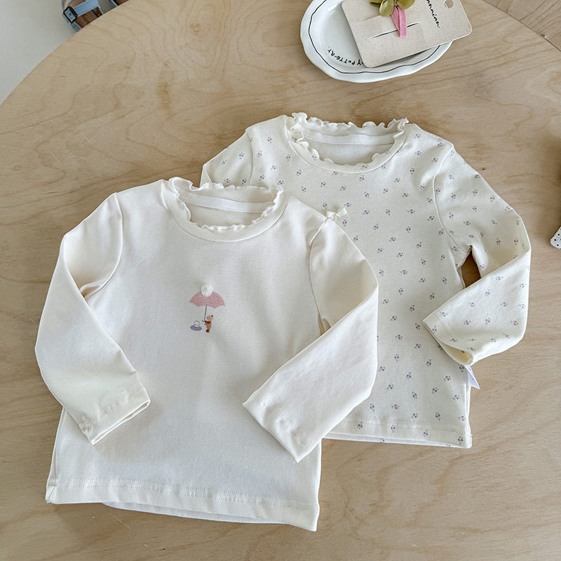 女童2026春季新款打底衫婴幼儿百搭上衣a类春装女宝宝印花长袖T恤