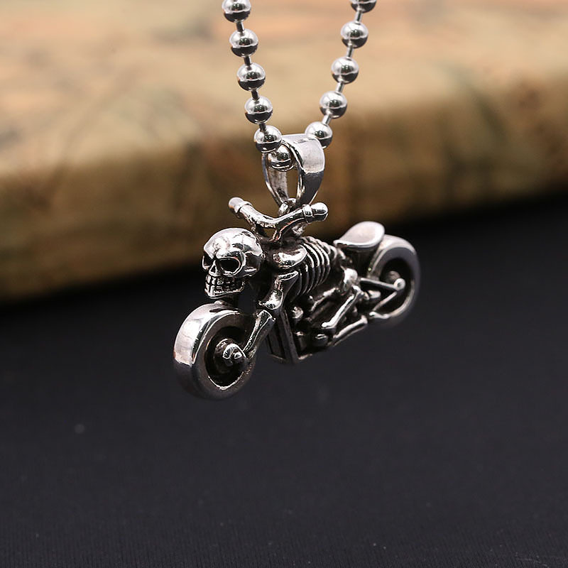 S925 Sterling Silver Jewelry Retro Thai Silver men and women Halley personality Skull motorcycle Pendant Pendant Special Offerin the Accessories/Fashion Jewelry, Pendant/Pendant  category - from Buy2taobao.com to provide professional Taobao agent buy service