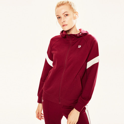 瑞士美利奴羊毛女士连帽外套排汗