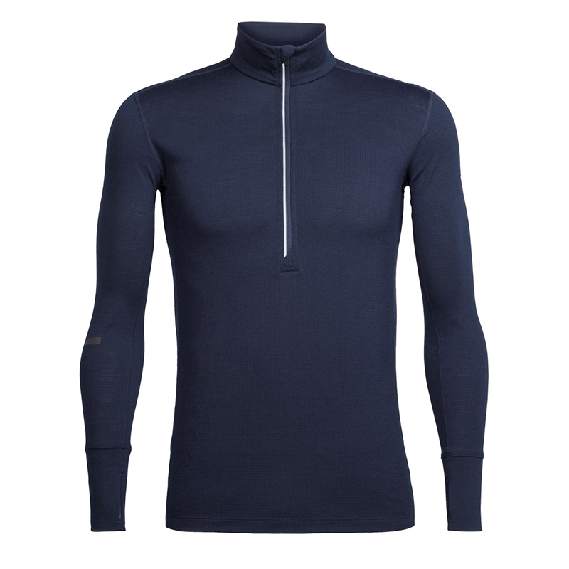 icebreaker羊毛立领长袖户外T恤