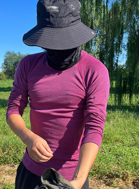 新西兰EVERYDAY男士美利奴羊毛长袖内衣秋冬户外打底衬衣保暖排汗