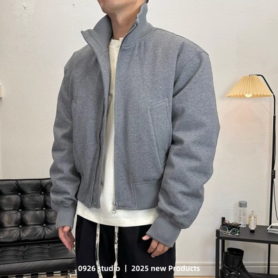 灰雪冬季90白鸭绒短宽羽绒服