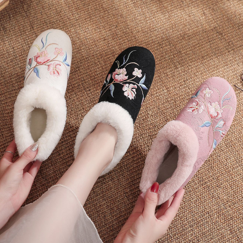 复古汉服靴子绣花靴民族风毛边冬季加绒中跟增高保暖女古风古装靴,女鞋,传统布鞋,淘宝优惠券,粉丝福利购,淘宝优惠卷