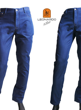 仅343640码LEONARDO利奥纳多春夏薄款休闲牛仔裤微弹直筒大牌5178