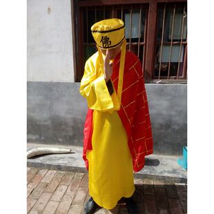 白蛇传法海服装钵盂陶瓷禅杖佛珠佛家僧人饭碗演出服服装道具