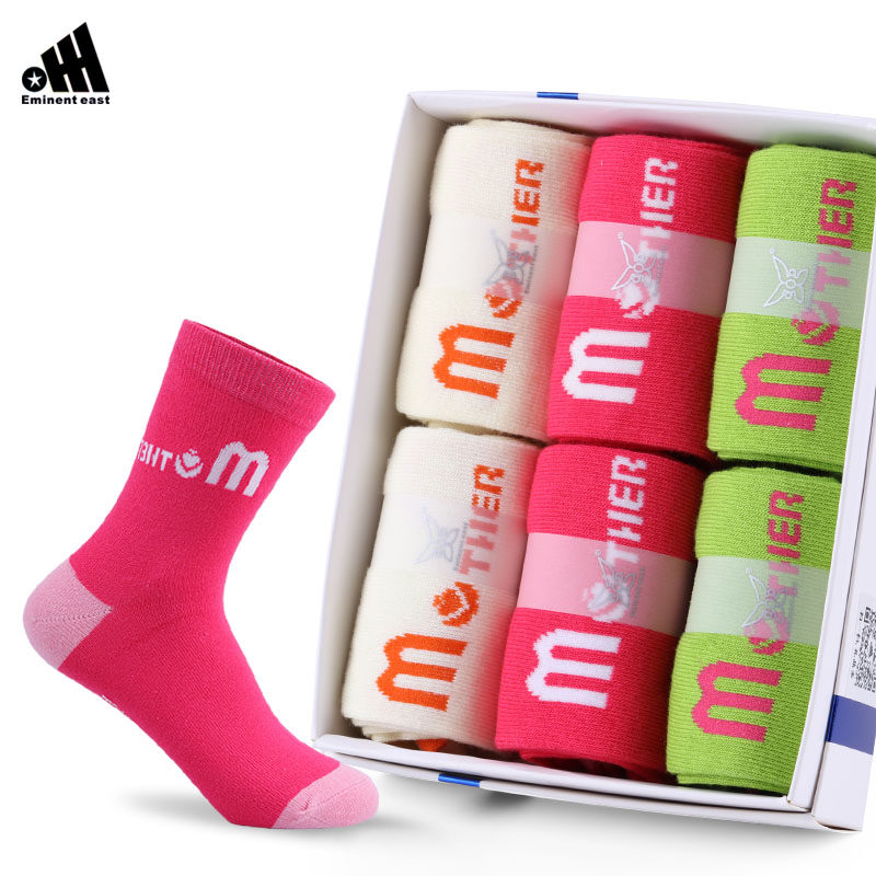 卓东袜子女中筒棉袜四季款提花女士袜学院风休闲袜精梳棉学生袜女