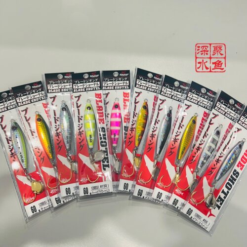 日本Shout速特旋转亮片铁板抛投小胖子船钓岸投路亚鲅鱼慢摇快抽
