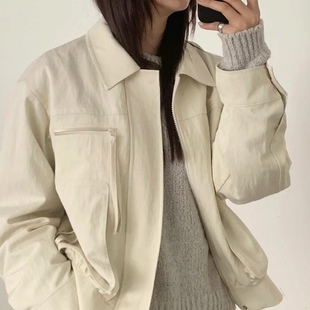 折form韩国东大门代购 翻领短外套 morethanyesterday设计师款