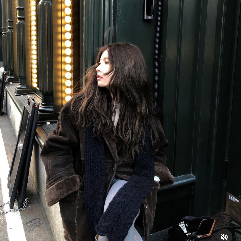 折Form韩国东大门正品代购25新秋冬Morethanyesterdayv毛领外套