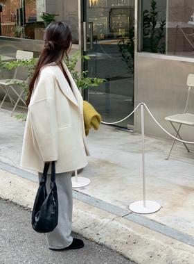 form韩国2025冬季logarden新款时尚百搭宽松显瘦毛呢外套大衣