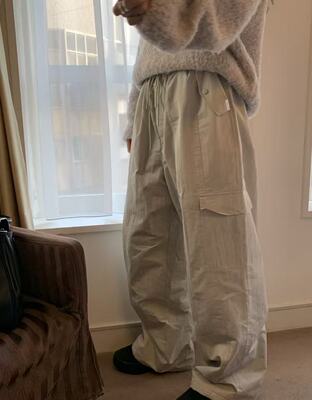 form韩国2026冬morethanyesterday加绒休闲工装裤女