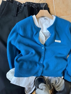 百搭宽松显瘦针织开衫 时尚 threestar新款 form韩国2025秋季