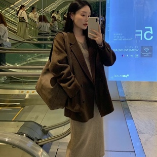 外套 气质百搭西装 form韩国东大门代购 25秋冬anou韩系休闲时尚