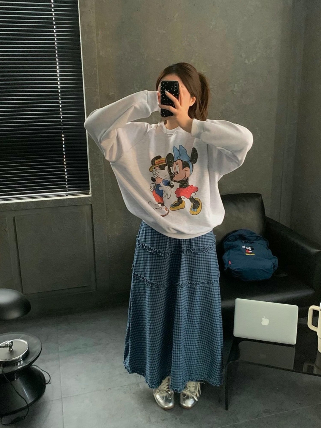 form韩国2025秋季hake新款时尚百搭宽松显瘦半身裙