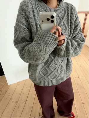 form韩国2025秋季DeVENTI新款时尚百搭宽松显瘦针织衫毛衣