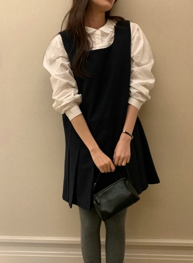 form韩国2025秋季Seconddress新款时尚百搭宽松显瘦连衣裙