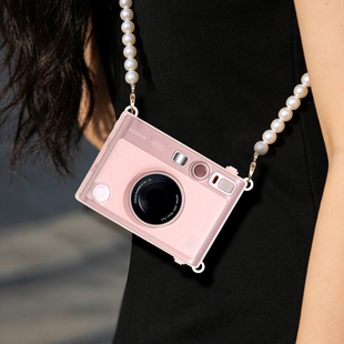 适用于拍立得保护套instax mini evo透明水晶壳相机壳evo外壳配件