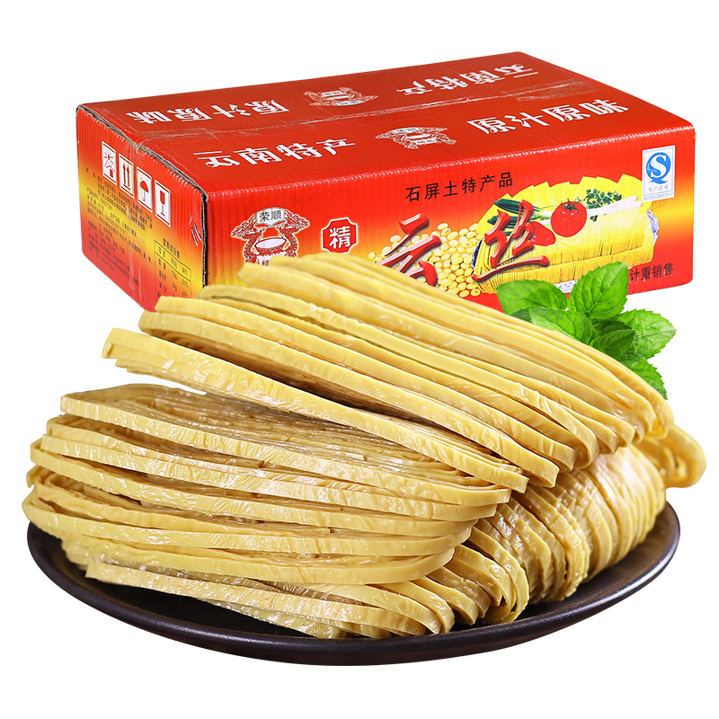 云南特产石屏10斤一箱凉拌腐竹