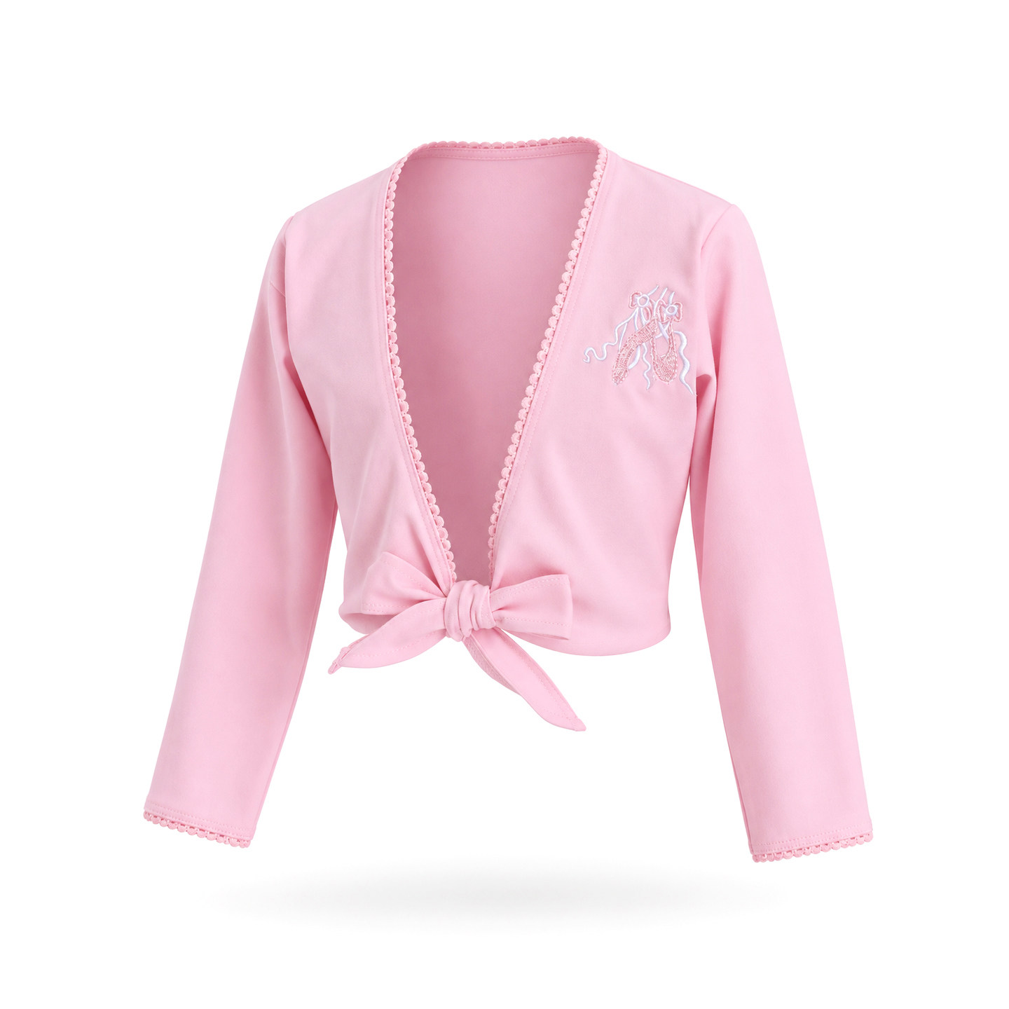 儿童纯棉长袖舞蹈服加厚上衣外套秋冬舞蹈服披肩少儿练功服1037