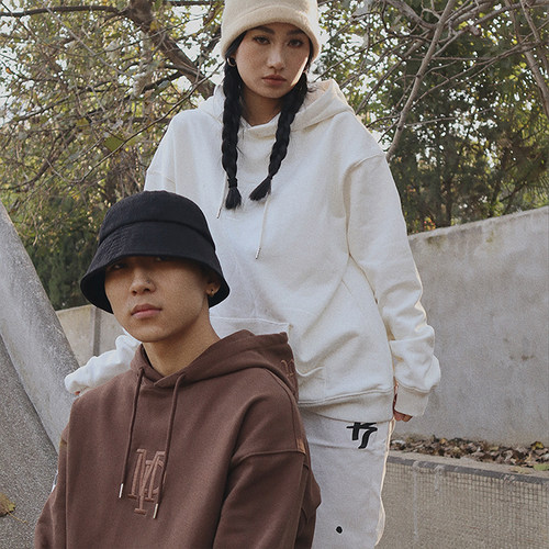 MASKPARK国潮牌刺绣卫衣连帽衫MP重磅宽松百搭新款字母男女情侣