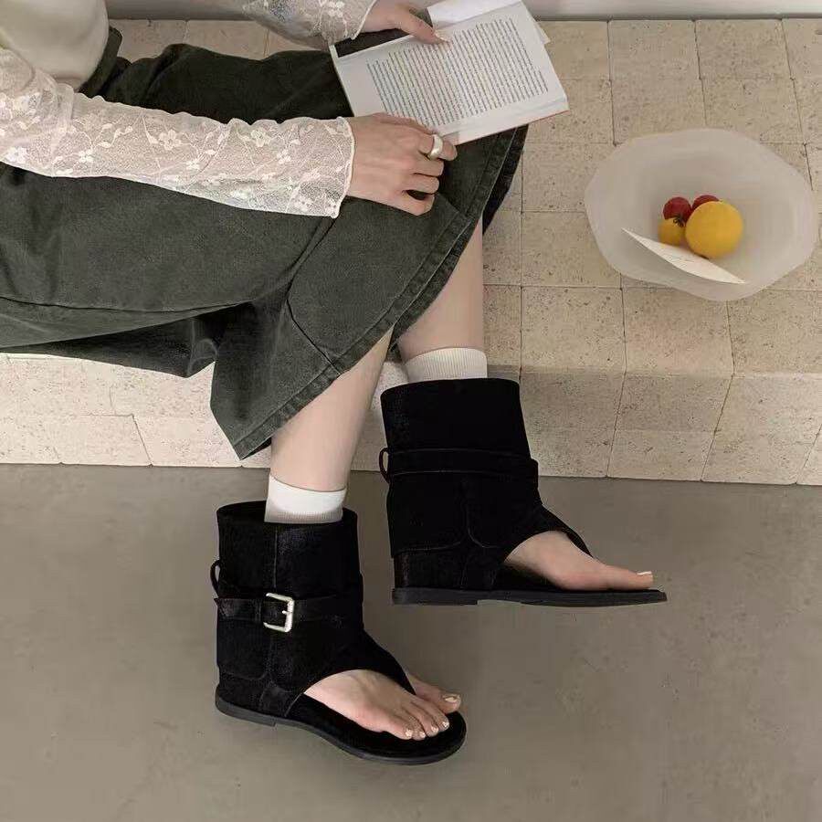 夹趾罗马凉靴女2026夏季新款时装凉鞋