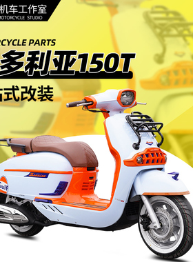 适用龙嘉维多利亚150si Sixties300i前货架书包架改装货架后靠背