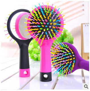 the republic of korea Curls originality Portable Anti-static gasbag Rainbow comb Healthcare Massage comb mirror comb 85gin the Family/Personal Cleaning Tools , Personal care cleaning appliances , Comb/Portable with a mirror , Portable mirror  category - from Buy2taobao.com to provide professional Taobao agent buy service