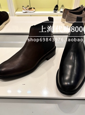 Geox健乐士2025冬季男靴商务正装短靴圆头切尔西靴烟筒靴男U567KA