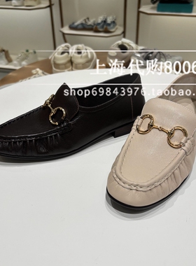 Le saunda莱尔斯丹2025春季女鞋金属低跟舒适乐福鞋单鞋女6M20201