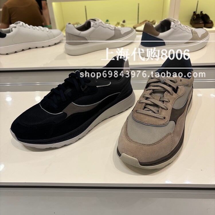GEOX/健乐士2025春夏款男鞋网面缓震运动鞋防滑轻便休闲鞋 U55HUA